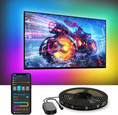 Govee TV LED Backlight, RGBIC Smart LED Strip Lights for 55-65 Inch Tvs