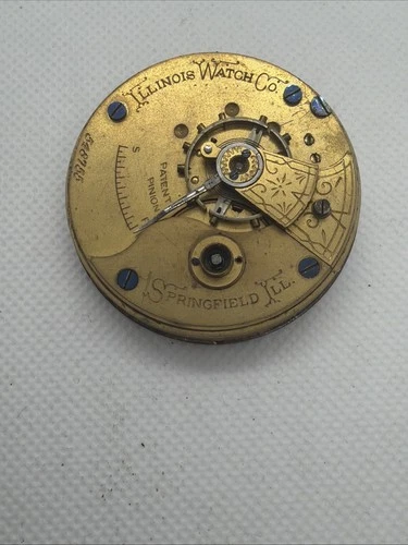 Illinois Key Wind And Set 1885 Antique Pocket Watch Movement Only For Repair 755