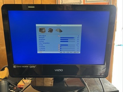 VIZIO VA19L HDTV10T NO REMOTE TV TELEVISION SMALL KITCHEN GAMING