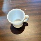 Vintage Fire King Milk Glass Mug D Handle White USA Retro Kitchenware