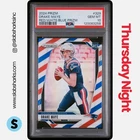 2024 PANINI PRIZM #329 DRAKE MAYE RED WHITE AND BLUE RC ROOKIE PSA 10