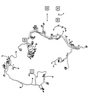 Genuine Mopar Front End Module Wiring 68624007AB
