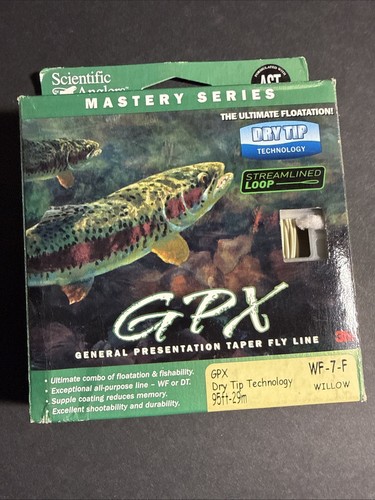 Scientific Anglers fly line GPX , WF-7-F Willow