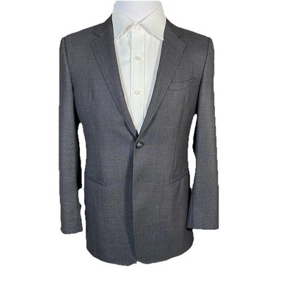 Emporio Armani Josh Line Blazer Men's 39S 40S Grey Birdseye Wool