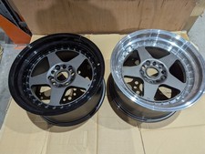 2 x Rota Kyusha alloys 17 x 9.5J 5x120 ET25 Fit BMW E36 E46 E39 Drift Pair