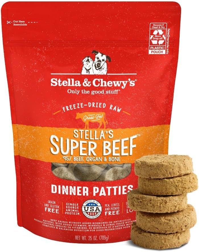 Stella &Amp; Chewy'S Freeze-Dried Raw Dinner Patties - Beef Recipe - High Protein Gr