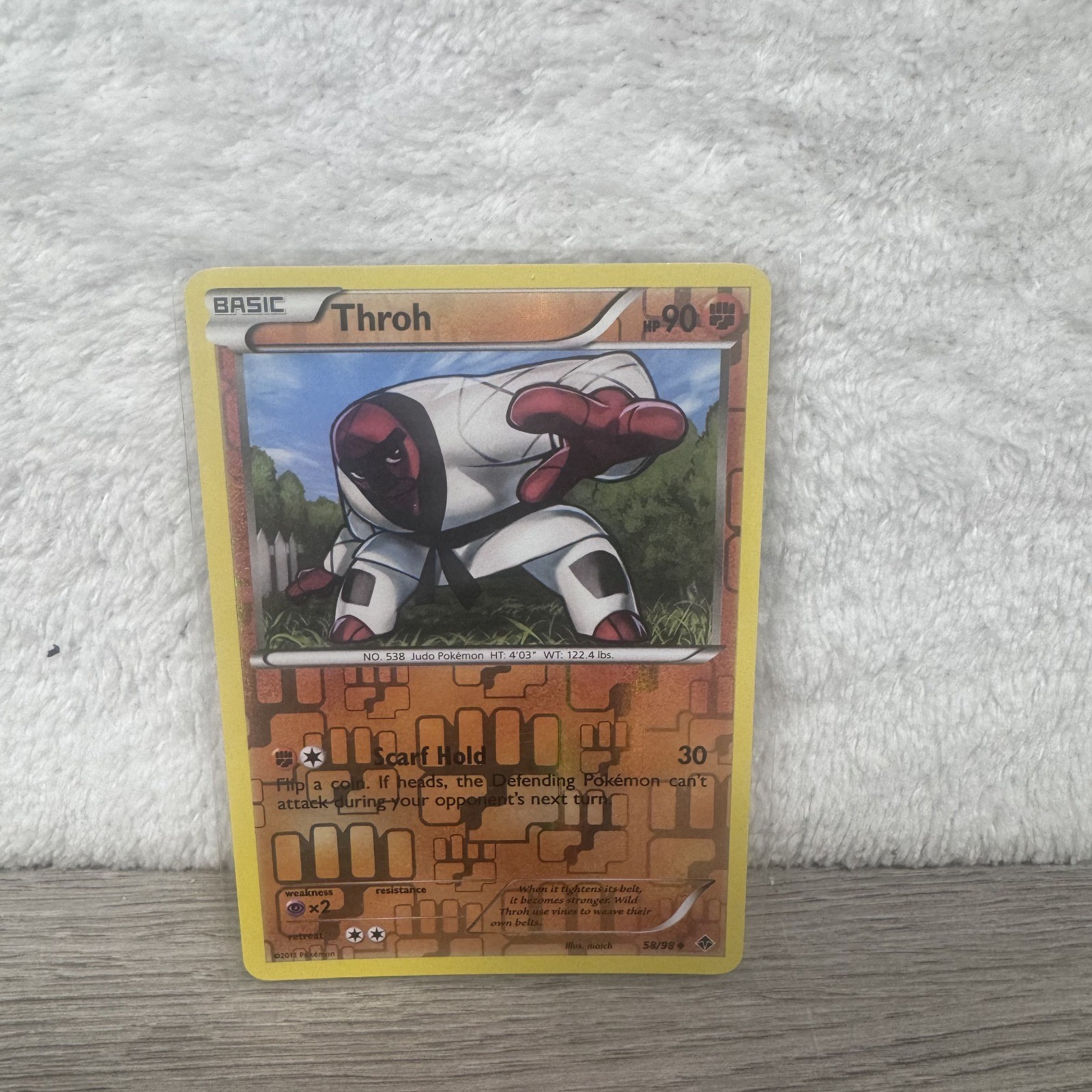 Throh Reverse Holo Uncommon Emerging Powers 58/98 LP Fighting