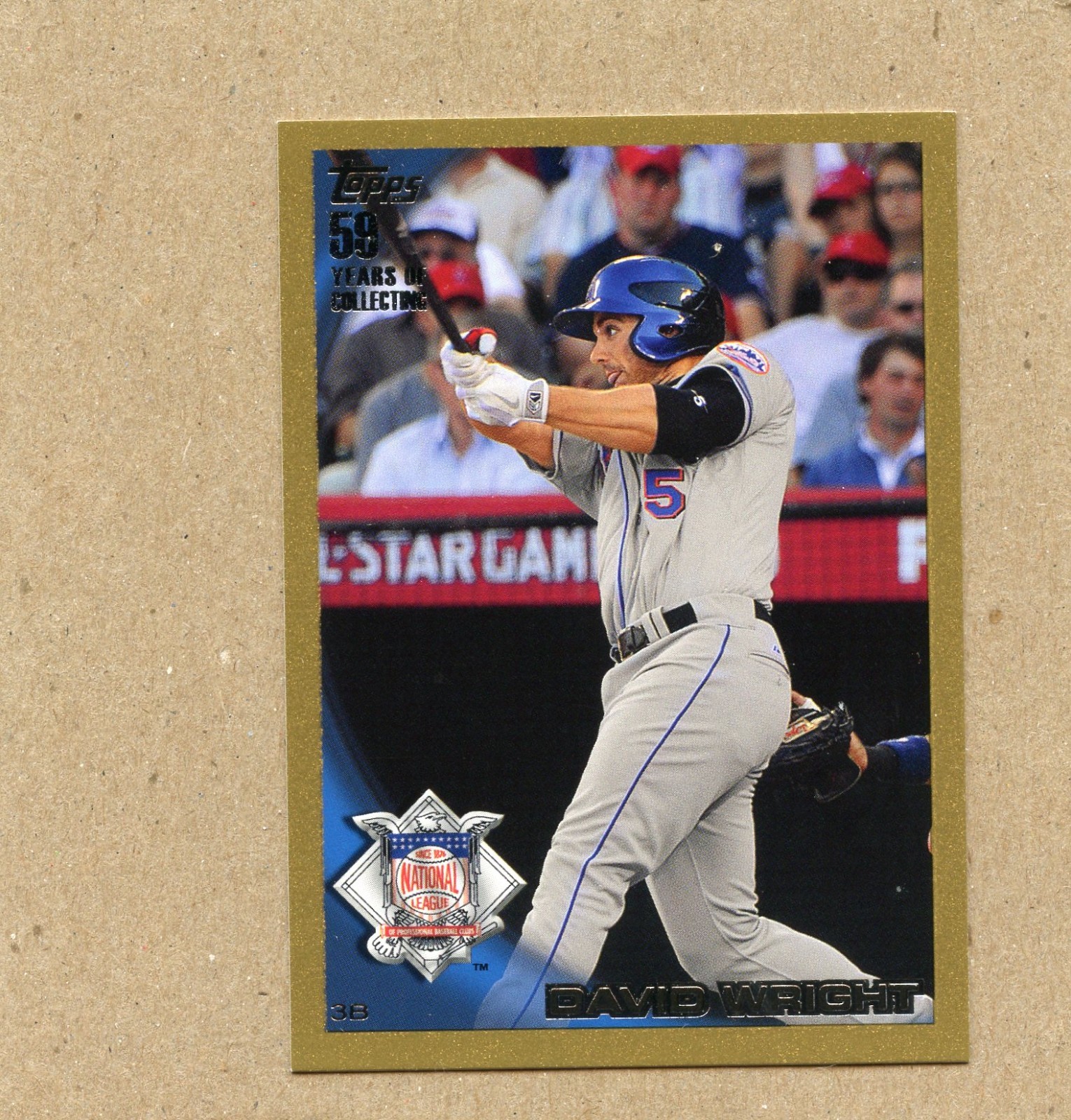 2010 Topps Update Gold 0085/2010 David Wright #US-180....EX-NM