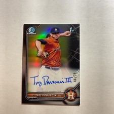 2022 Bowman Chrome Draft Refractor 1st Edition Trey Dombroski Auto /75 Black⚾️