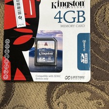 Kingston 4GB SD Memory Card SD4/4GB Class 4 R15 -n-