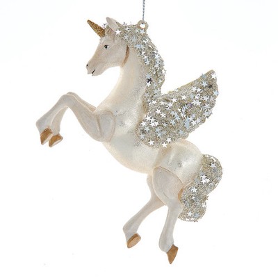 Kurt Adler Celestial Fantasy Glass Pegasus Ornament T3800