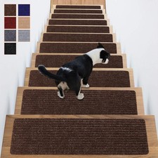 Antdle Stair Treads Non-Slip 16 Pack 8"x30" - Carpet Stair Runner for Indoor ...