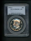 1968-S US Kennedy Half Dollar 50c .50 PCGS PR69 DCAM Proof Deep Cameo Gem Scarce