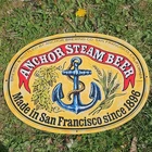 Vintage 1968 Anchor Steam Beer metal Sign - San Francisco CA 14"x 10.25"