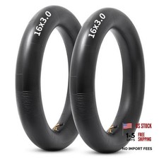16x3.0 Replacemen Inner Tube, 16 x 3.0 Bike Tube with Bent Valve Stem