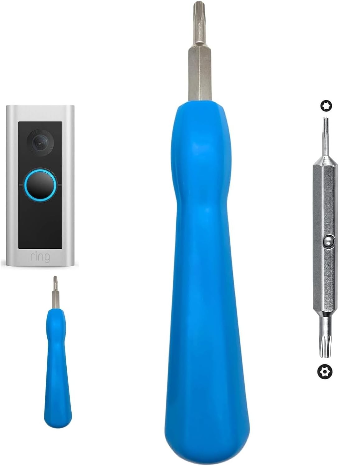 Ring Doorbell Screwdriver Tool Kit – Double-Ended Torx T6 & T15 for Battery-image