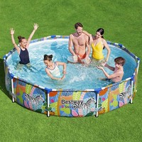 Pool Mit Rahmen Swimmingpool Schwimmbecken Aufstellpool Gartenpool Bestway
