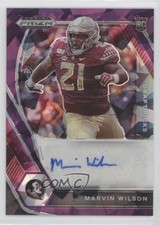 2021 Panini Prizm Draft Picks Purple Ice 73/99 Marvin Wilson #DPA-MWI Auto 8nn