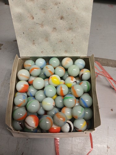 Lot of 100 Vintage Assorted Glass Marbles Vintage China