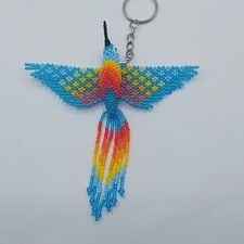 Anh&auml;nger Kolibri 11&times;12 Cm, Handarbeit Aus Perlen, Schl&uuml;ssel Tasche Auto Anh&auml;nger