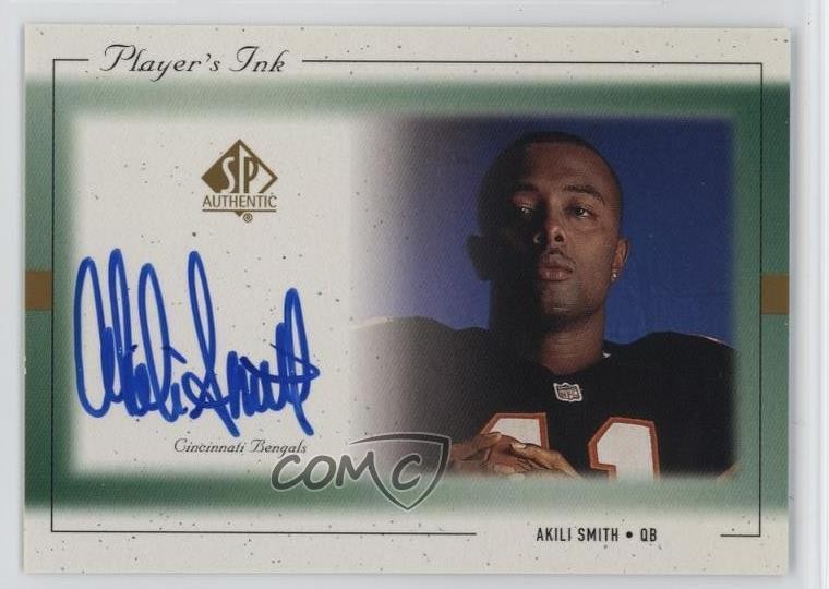 Akili Smith SP Authentic Players Ink #ASA Base
