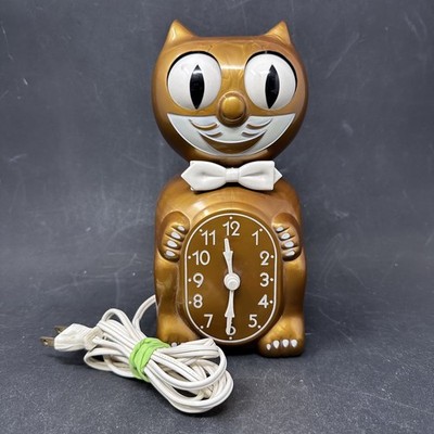 Kit-Cat Klock 1960's - Model D8 - Copper - Missing Tail - Works