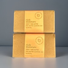 Bath  Body Works rich moisture COCO  SHEA BUTTER Cleansing Bar 5 oz SET of 2