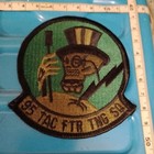 USAF PATCH AIR FORCE TACTICAL FIGHTER TRAINING Original 95 TAC FTR TNG SQ -RARE- — photo 3