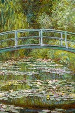 Claude Monet The Water Lily Pond Japanese Bridge Poster 24x36 inch