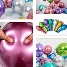 5'' 10'' 12 inch Chrome balloons Birthday theme decoration Latex Helium baloons