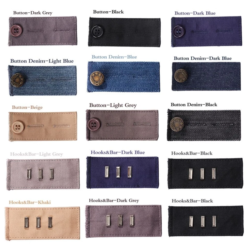 Tight Trousers Maternity Skirts Waist Band Hooks Button Pant Extender Belt - Image 2 of 4