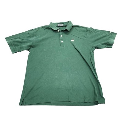 Masters Augusta National Shirt Mens Medium Green Pima Cotton Golf Polo