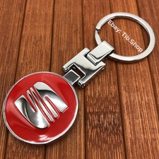 Portachiavi SEAT LEON ATECA IBIZA ARONA TARRACO Stemma Logo Fregio rosso