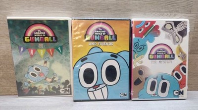 Amazing World Of Gumball DVD 3 Lot DVD The Mystery , Party, Friends 2012-1013