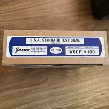 Gilson V8CF 8" Brass/SS Full Height #100 0.0059 Inch Standard Test Sieve Screen