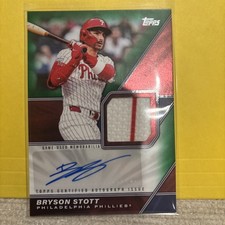 2026 Topps Series 1 - Bryson Stott Game Used Patch Auto /99 MLMA-BS