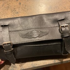Genuine Harley Davidson 10” Handlebar Fork Bag Tool Pouch Sissy Bar Large Eagle