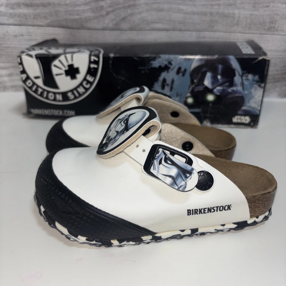 Birkenstock Star Wars Stormtrooper Eu27- Child 9- 9.5 White Narrow Fit - Image 3 of 4