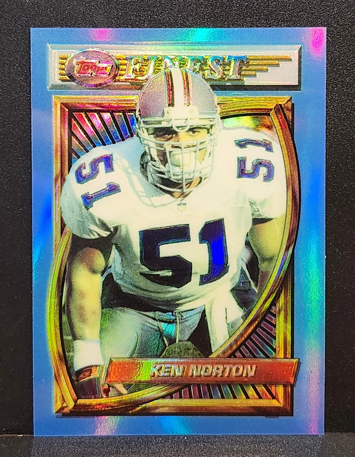 Ken Norton Jr. 1994 Topps Finest Refractor #190