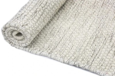 Handwoven Chunky Texture Wool Boho Large Area Rug Scandinavian Modern Design Rug