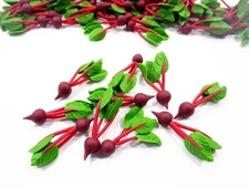 Dollhouse Miniatures Food Lot 10 Loose Beetroot 1:6 Vegetable Supply 12482