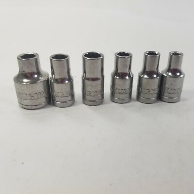 #ad Lot of 6 Socket Sockets Husky Tools $19.99