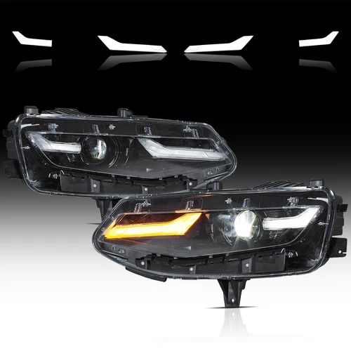 For 2019-2024 Chevrolet Chevy Camaro Projector Full LED Headlights Black Housing - Picture 1 of 9