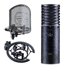Aston Spirit Black Bundle, Large-diaphragm Condenser Microphone With Cardioid, O