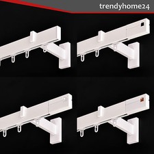 Gardinenstange Innenlauf 34/12mm 1-läufig in Weiß-Glänzend Aluminium (88)