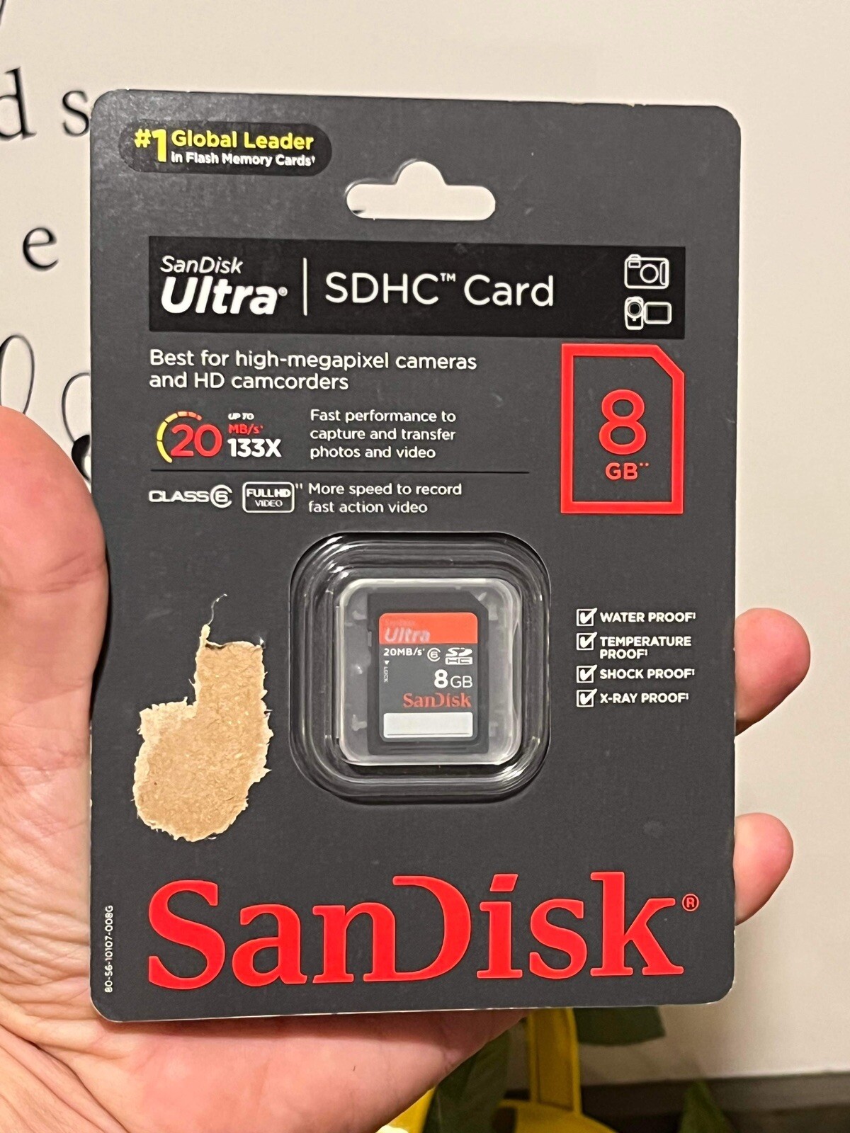 Brand New SanDisk Ultra 8GB Class 4 SDHC Memory Card NEW 619659033118