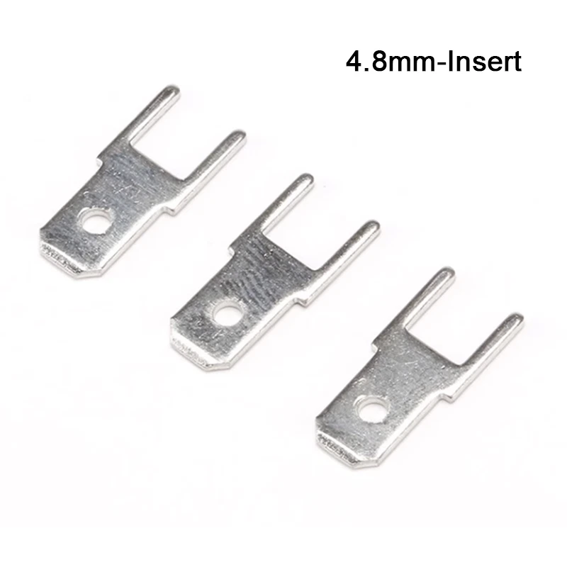 2.8mm/4.8mm/6.3mm Insert/Terminal Block Spade Electrical Wire Crimp Connectors - Image 3 of 4