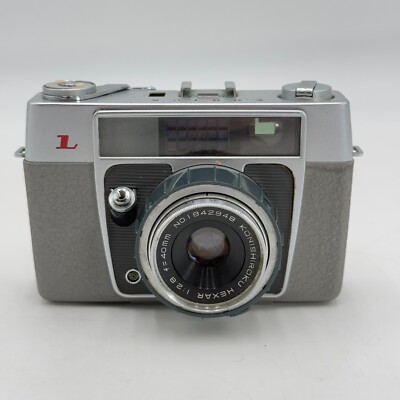 Vintage Konica Konishiroku Rangefinder Black Camera W/ 1:28 40mm