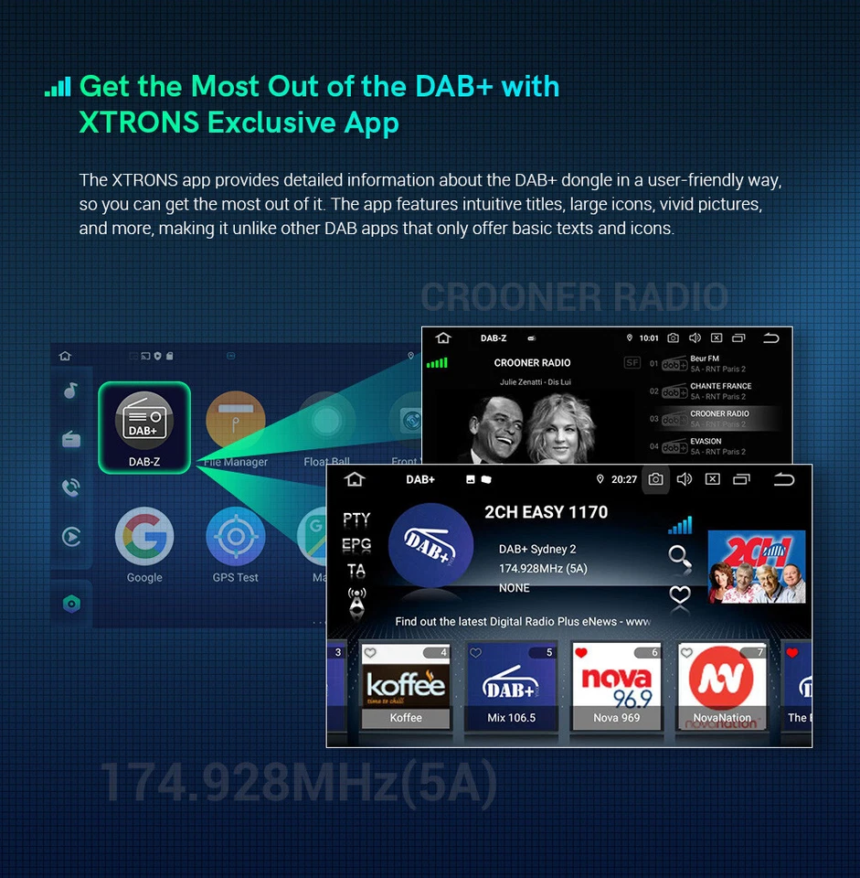 DAB/DAB+ Dongle für den Einsatz im Auto Hi-Fi-Radio-Tuner-Antenne Android - Bild 4 von 4