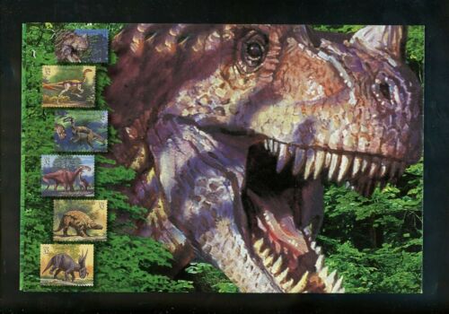 US FDC #3136 / 3136j USPS Ceremony Program 1997 CO World Dinosaurs Einiosaurus - Picture 4 of 6